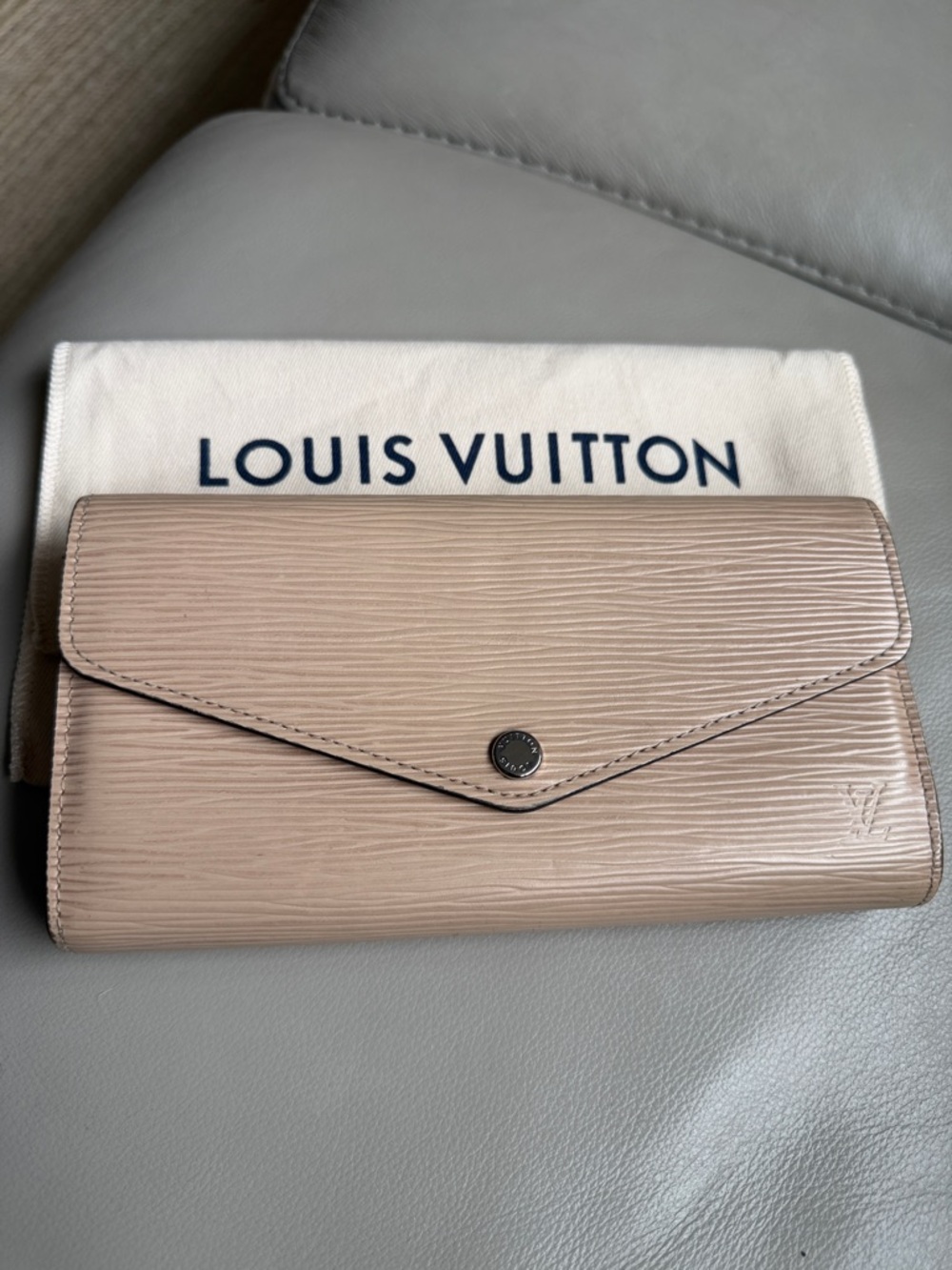 Louis Vuitton  Blush Pink Epi Leather Sarah Long Flap Wallet